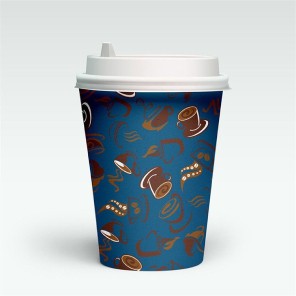 Tazza tal-Kafè tal-Karta Stampata Disposable